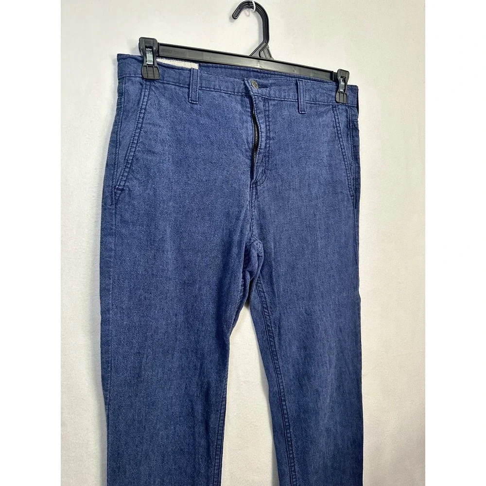 Levis Mens Slim Fit‎ Blue Textured Trousers Pants 31x32 511 Style Zip Fly